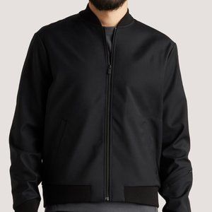Men's icebreaker City Label Cool-Lite™ Merino Black Bomber Jacket Size Large